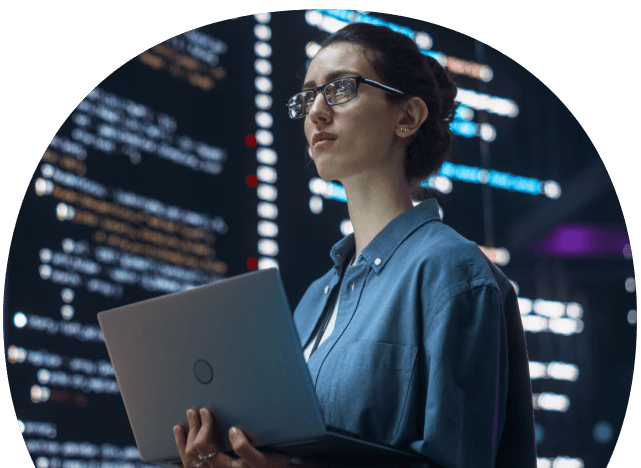 A person software testing cloud technology.