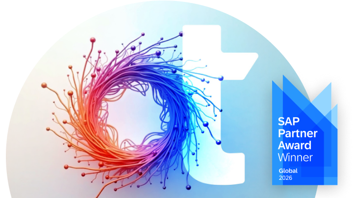 OT logo with a spark and SAP Pinnacle Awards 2026 winner badge