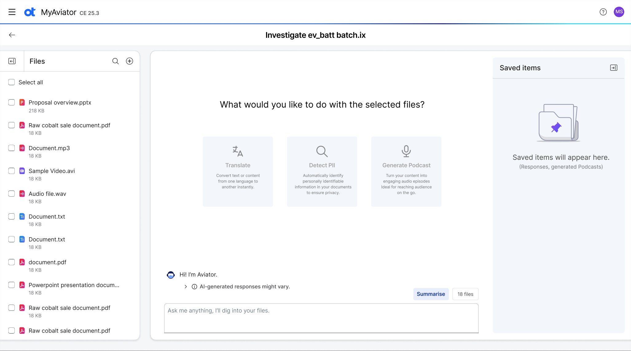 MyAviator UI upload