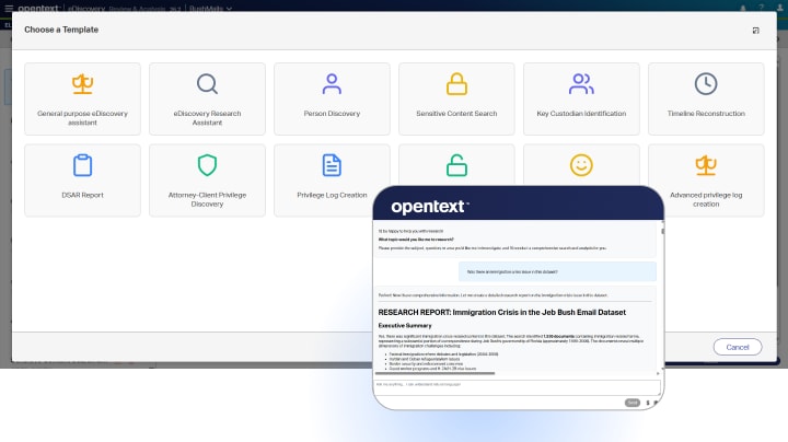eDiscovery Aviator agentic AI workspace
