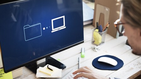 Transfer large files securely 