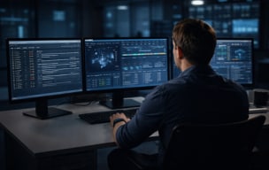 IT professional monitoring for issues