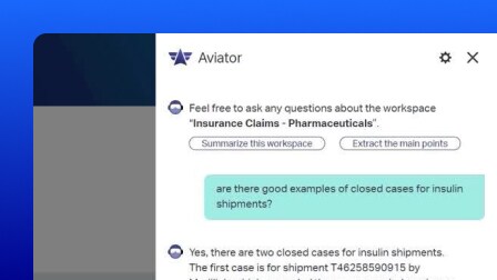 A screenshot of the OpenText Documentum Content Management user interface showing the AI content assistant.