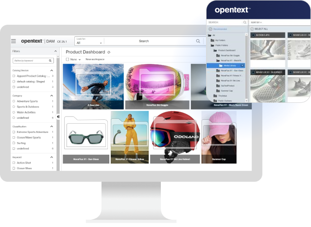 OpenText Digital Asset Management dashboard image