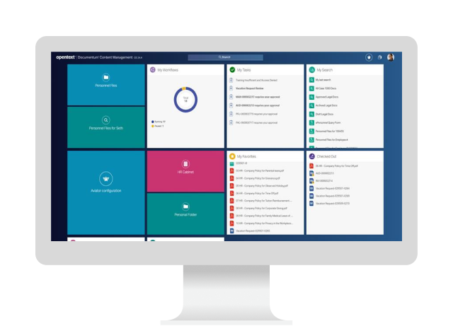 OpenText Documentum Content Management product screen