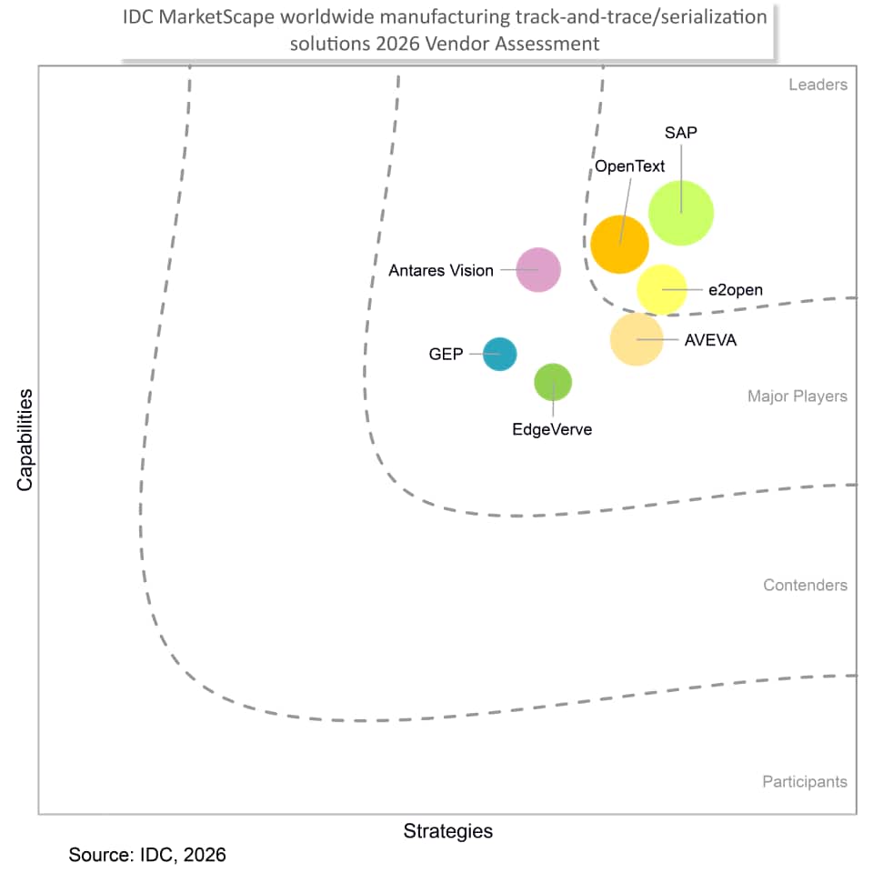 IDC Marketscape Vendor Assessment Scoring Chart Image