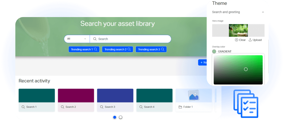 OpenText Core Digital Asset Management library interface