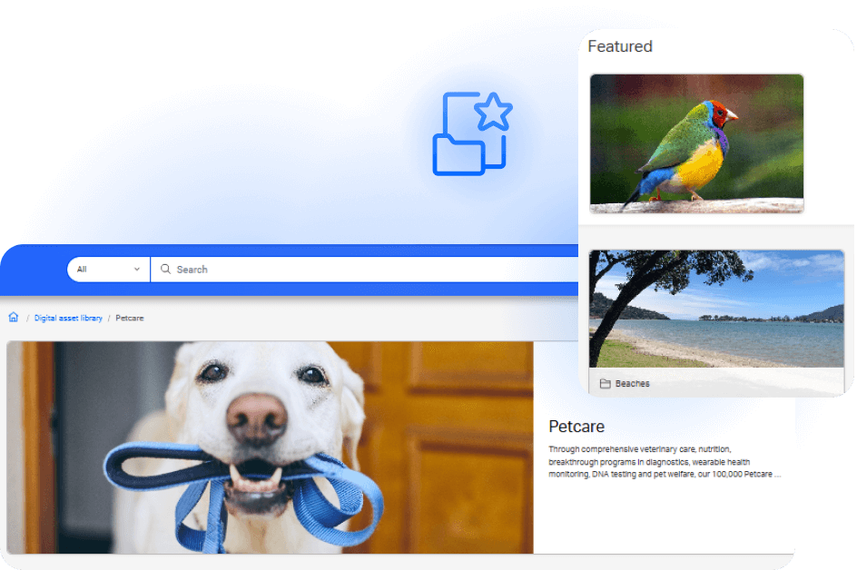 A screenshot OpenText Core Digital Asset Management brand gallery