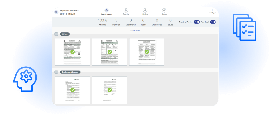 OpenText Core Content Management scan and import