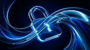 Image of a lock with swirl design